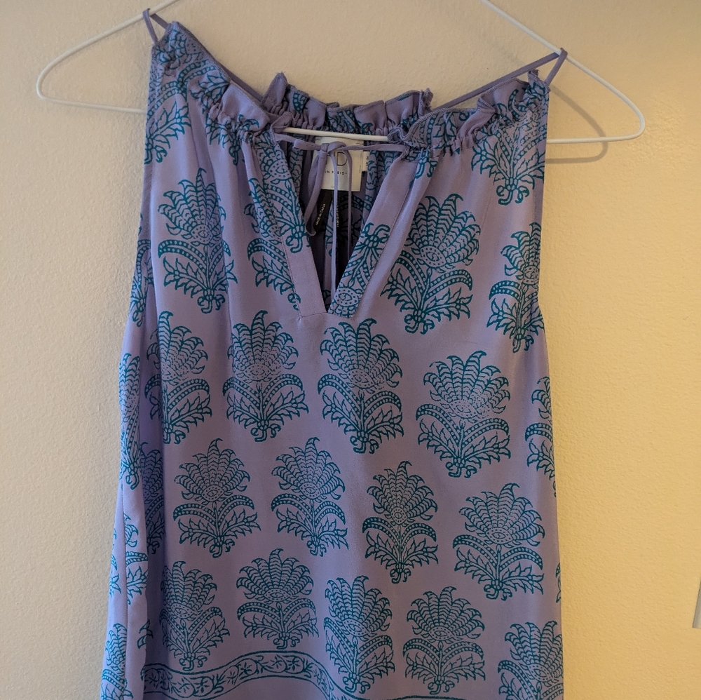 Silk Anthropologie Adjustable Tank